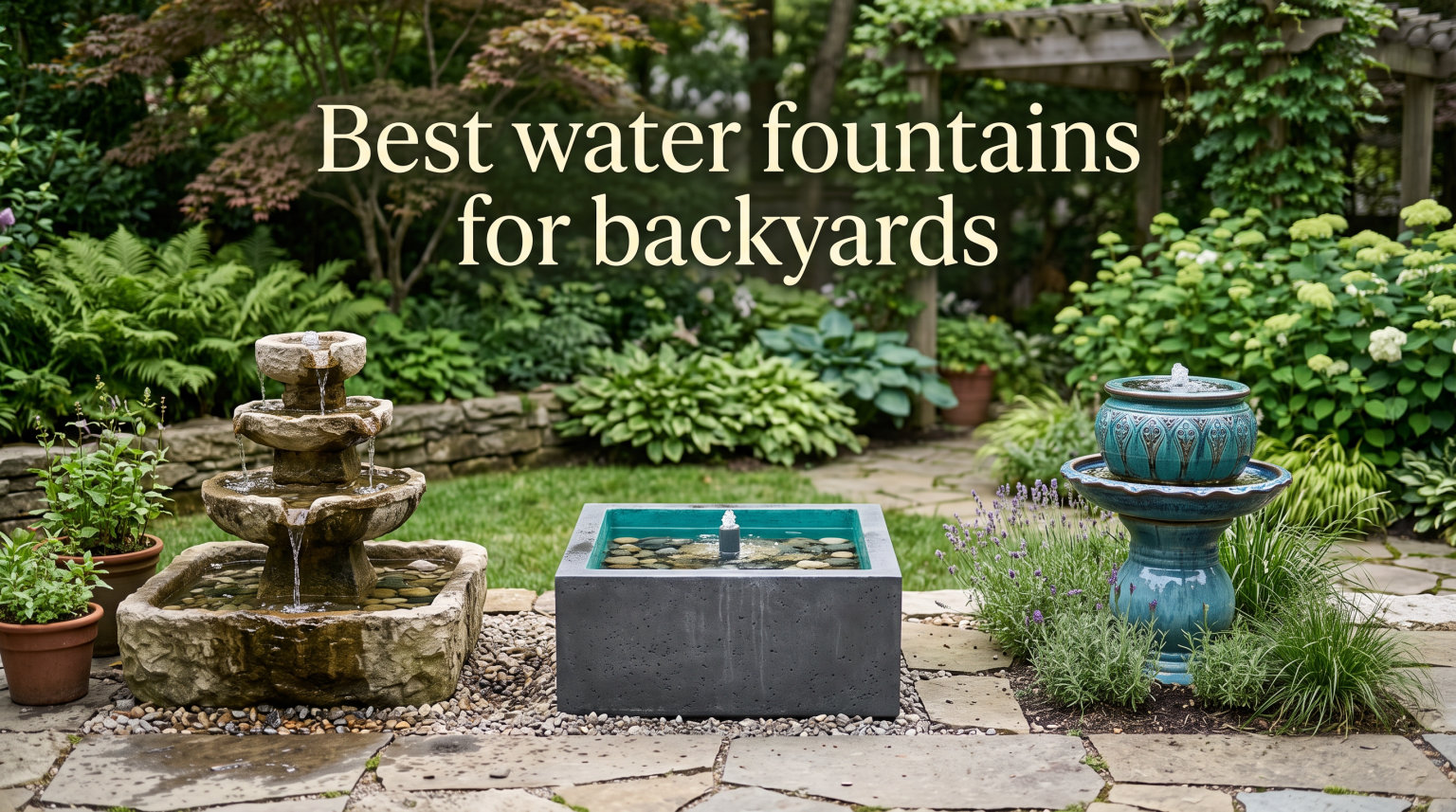 Best water fountains for backyards