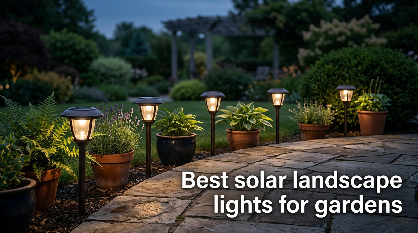 Best solar landscape lights for gardens