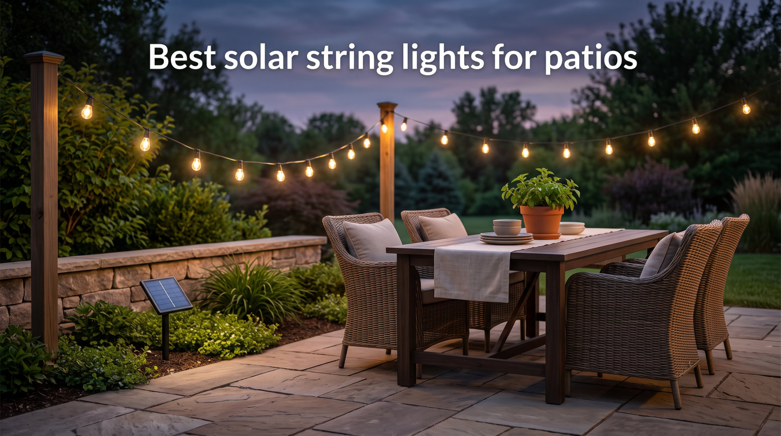 Best solar string lights for patios