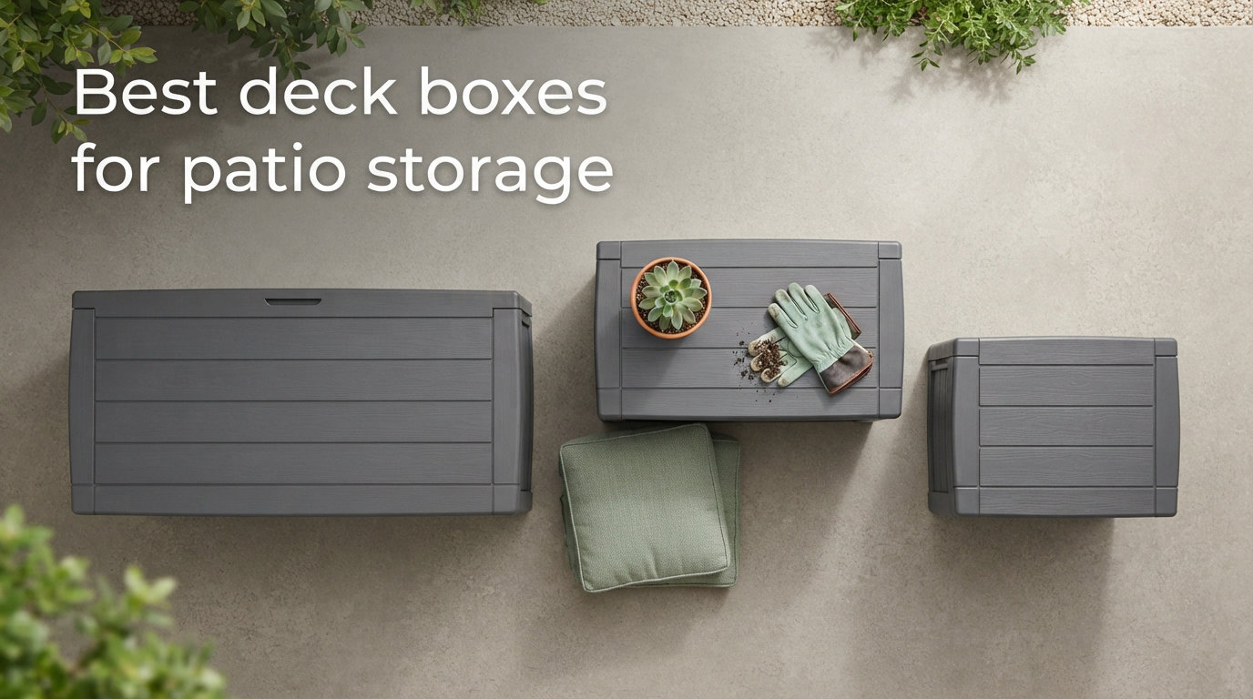 Best deck boxes for patio storage