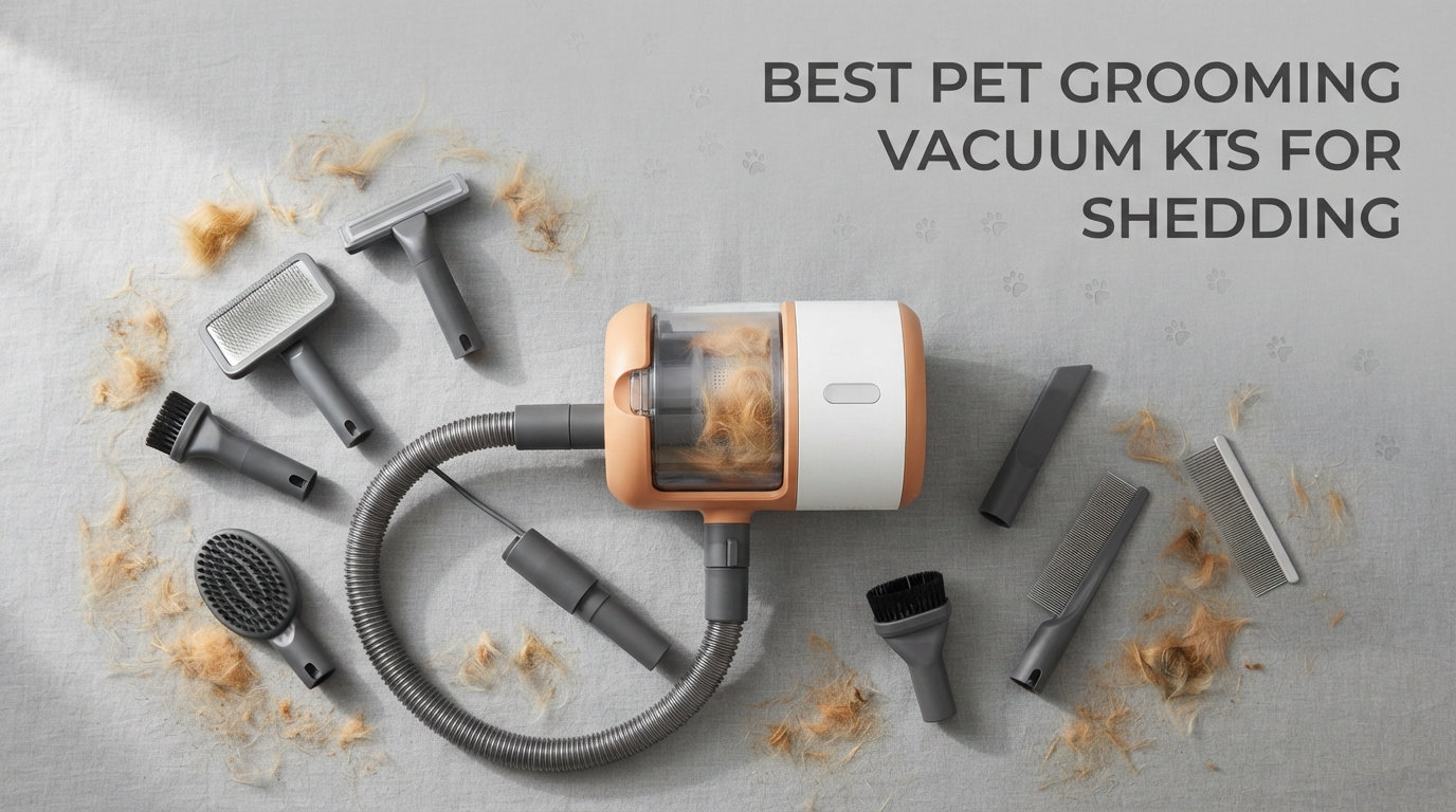 Best pet grooming vacuum kits for shedding