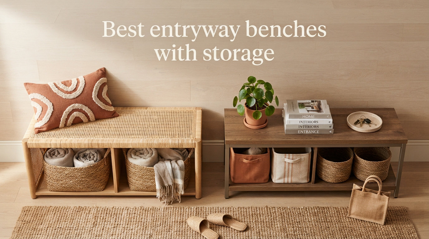 Best entryway benches with storage