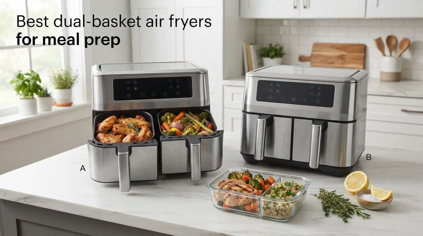 Best dual-basket air fryers for meal prep