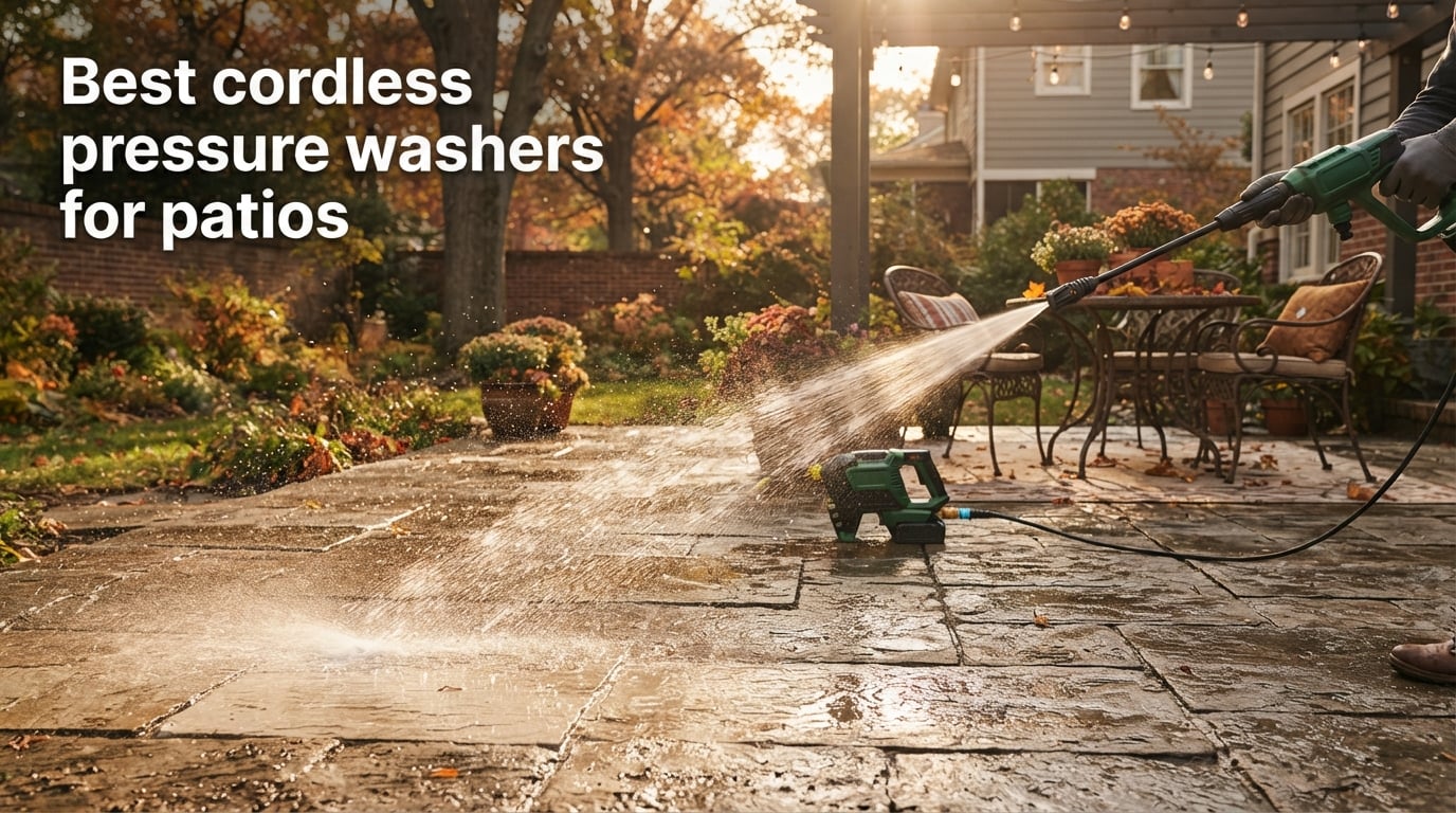 Best cordless pressure washers for patios