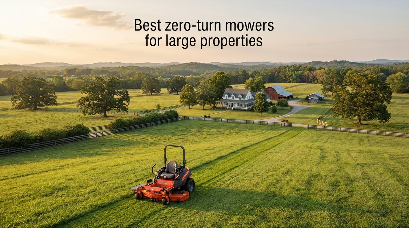 Best zero-turn mowers for large properties