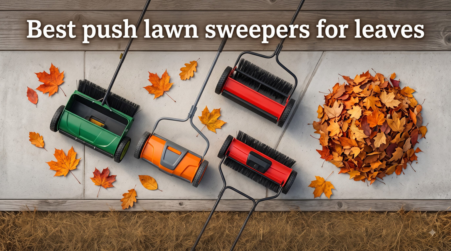 Best push lawn sweepers for leaves