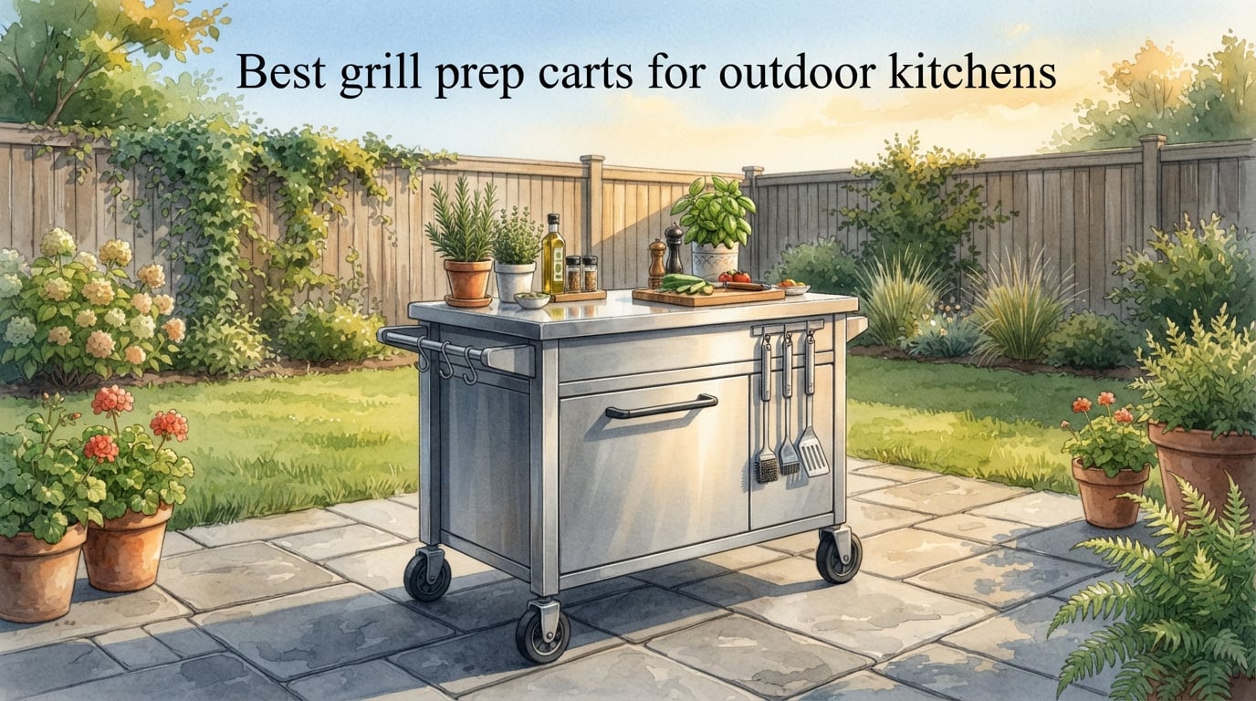 Best grill prep carts for outdoor kitchens