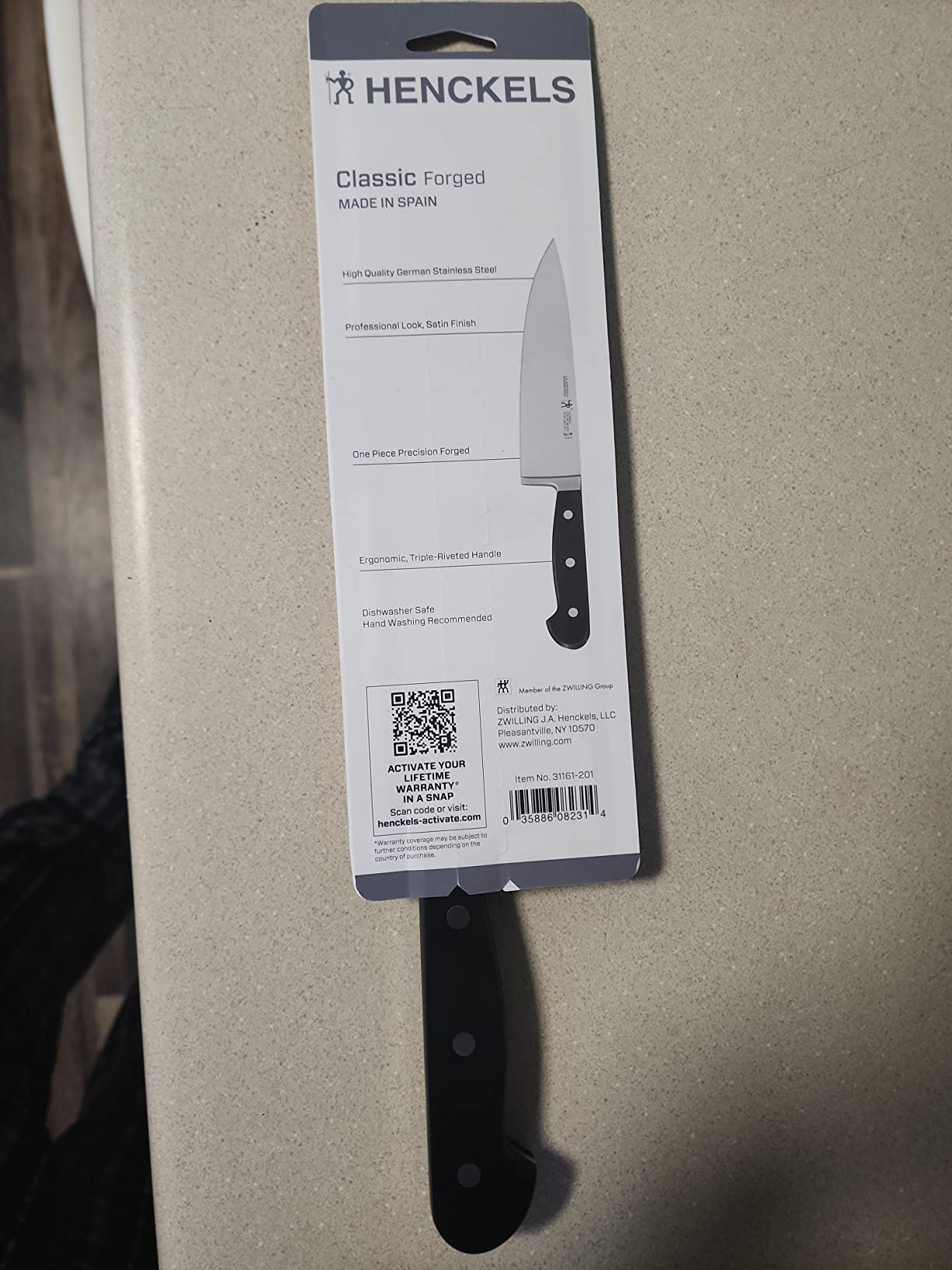 HENCKELS Classic 8-Inch Chef Knife, Razor-Sharp, German Engineered | Fully Forged Construction Provides Balance with Traditional Triple-Rivet Handles customer photo 2