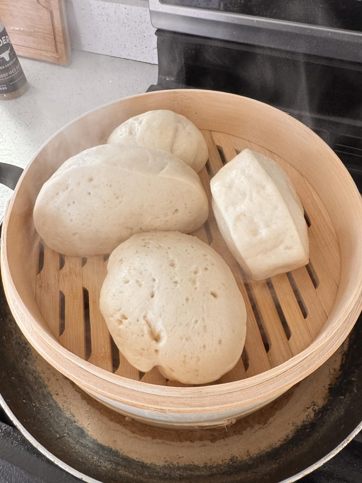 Joyce Chen 2-Tier Bamboo Steamer Baskets, 10-Inch customer photo 1