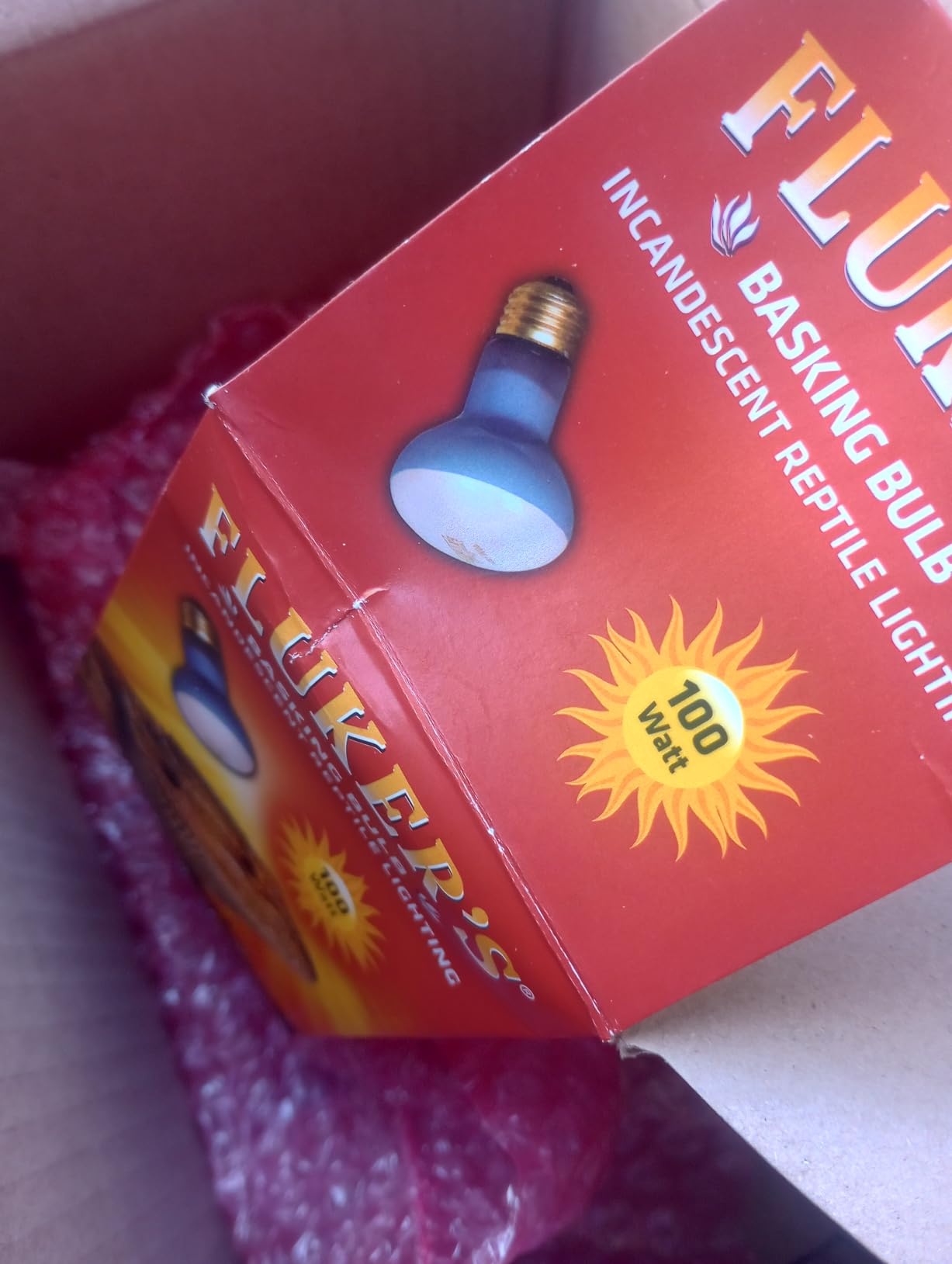 Fluker's Incandescent Basking Spotlight Bulbs for Reptiles Tanks, Reptile Heat Lamp Bulbs for Infrared Light, 100-Watt customer photo 2