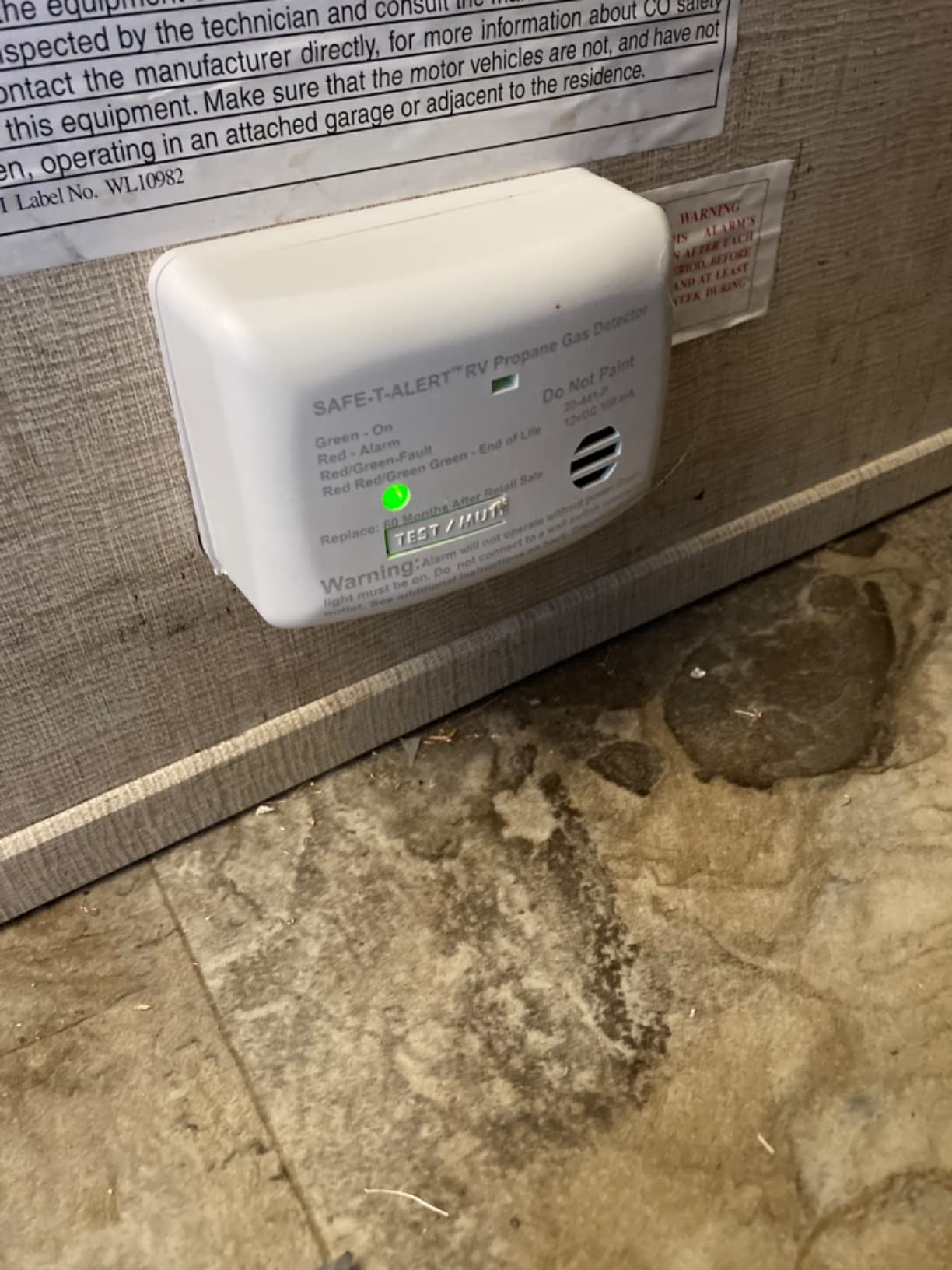 Safe T Alert 20 Series Mini LP Gas Alarm - Propane Alarm - Surface Mount, White - 20-441-P-WT customer photo 2