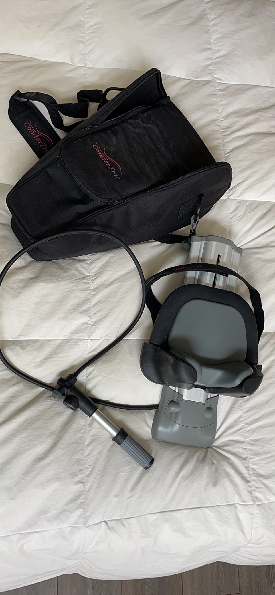 ComforTrac-Deluxe Home Cervical Traction Kit 2.0, Neck Therapy, Discomfort Relief, Relieve Cervicalgia, Degeneration of Disc, Spondylosis, and More, Carrying Case Included customer photo 1