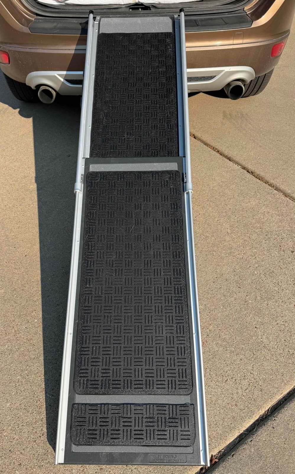 Solvit 62337 Deluxe Telescoping Pet Ramp, Standard (62305) | Extends 39-72 in to Reach Vans & SUVs, High-Traction Surface, Side Rails, Folds with Safety Latch, Supports Dogs up to 400 Lb customer photo 1
