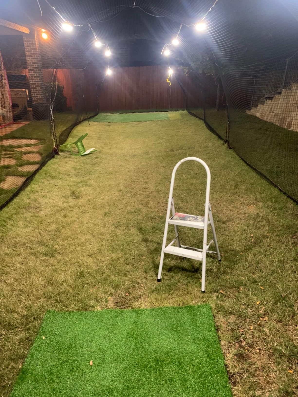 HEATER Sports PowerAlley Baseball & Softball Batting Cage Net & Frame - Heavy-Duty Net with Built-in Pitching Machine Harness for Safety (Machine Not Included) customer photo 2