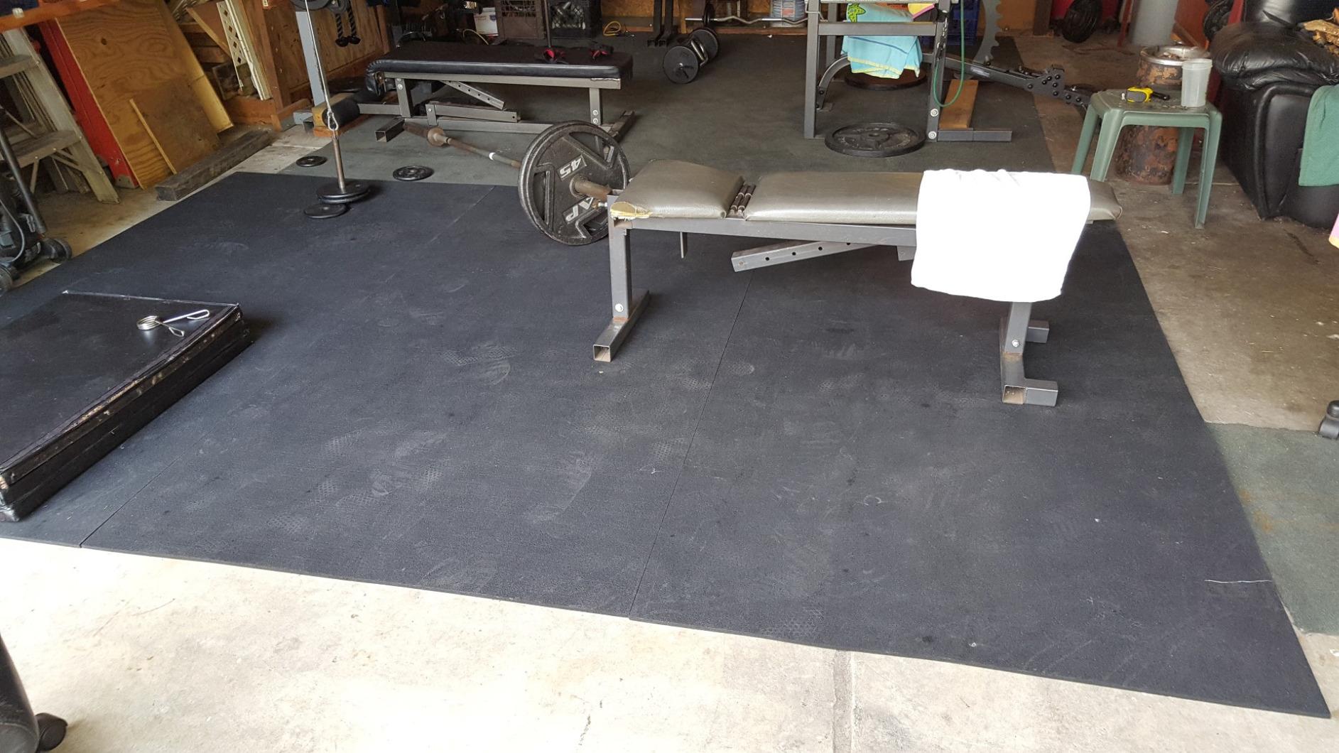 Rubber-Cal Recycled Flooring 3/8 in. x 4 ft. x 6 ft. - Black Rubber Mats customer photo 2