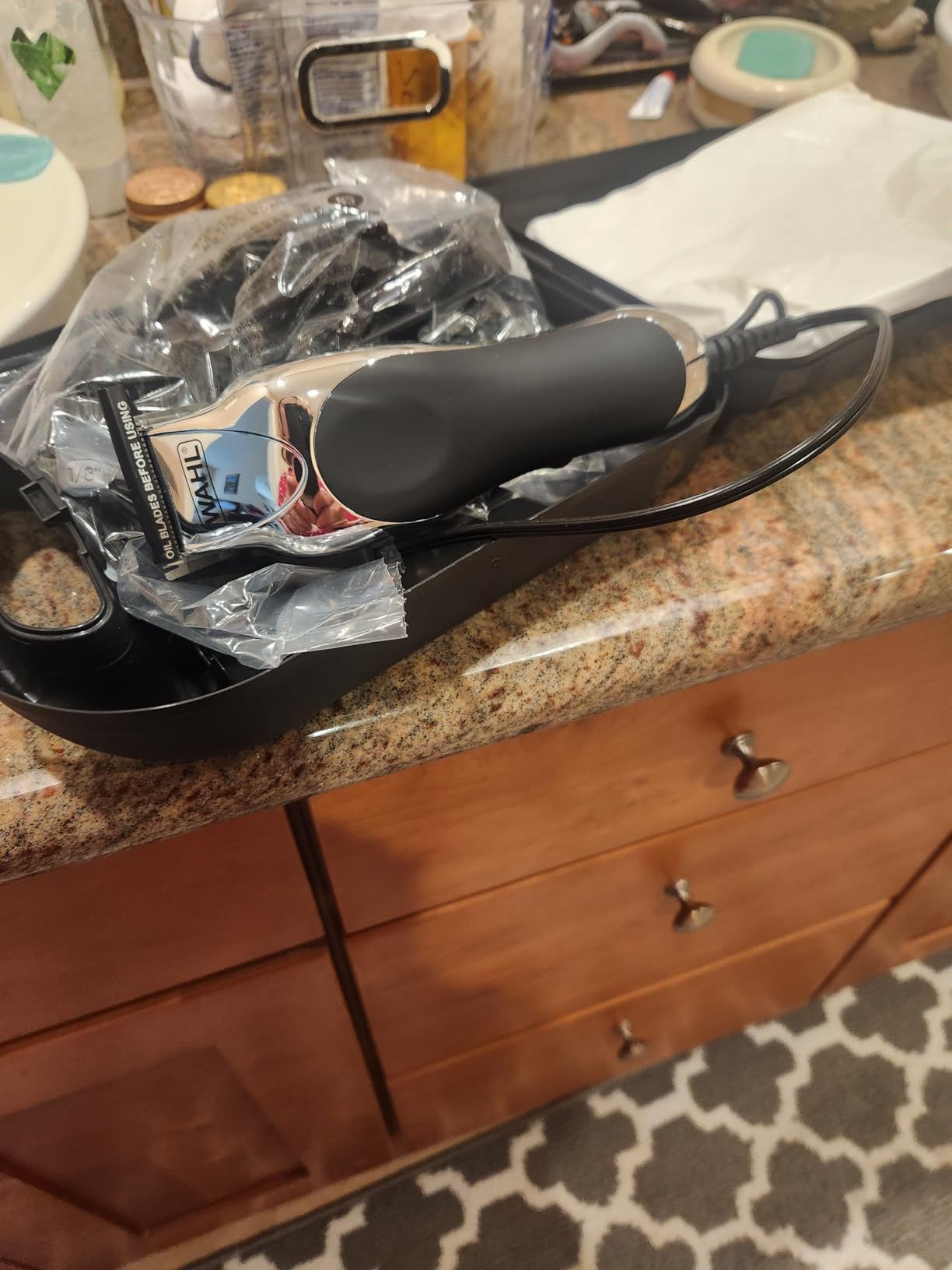 Wahl USA Chrome Pro Corded Clipper Complete Haircutting Kit for Men - Powerful Total Hair Clipping, Beard Trimming & Grooming - Model 3024635 customer photo 2