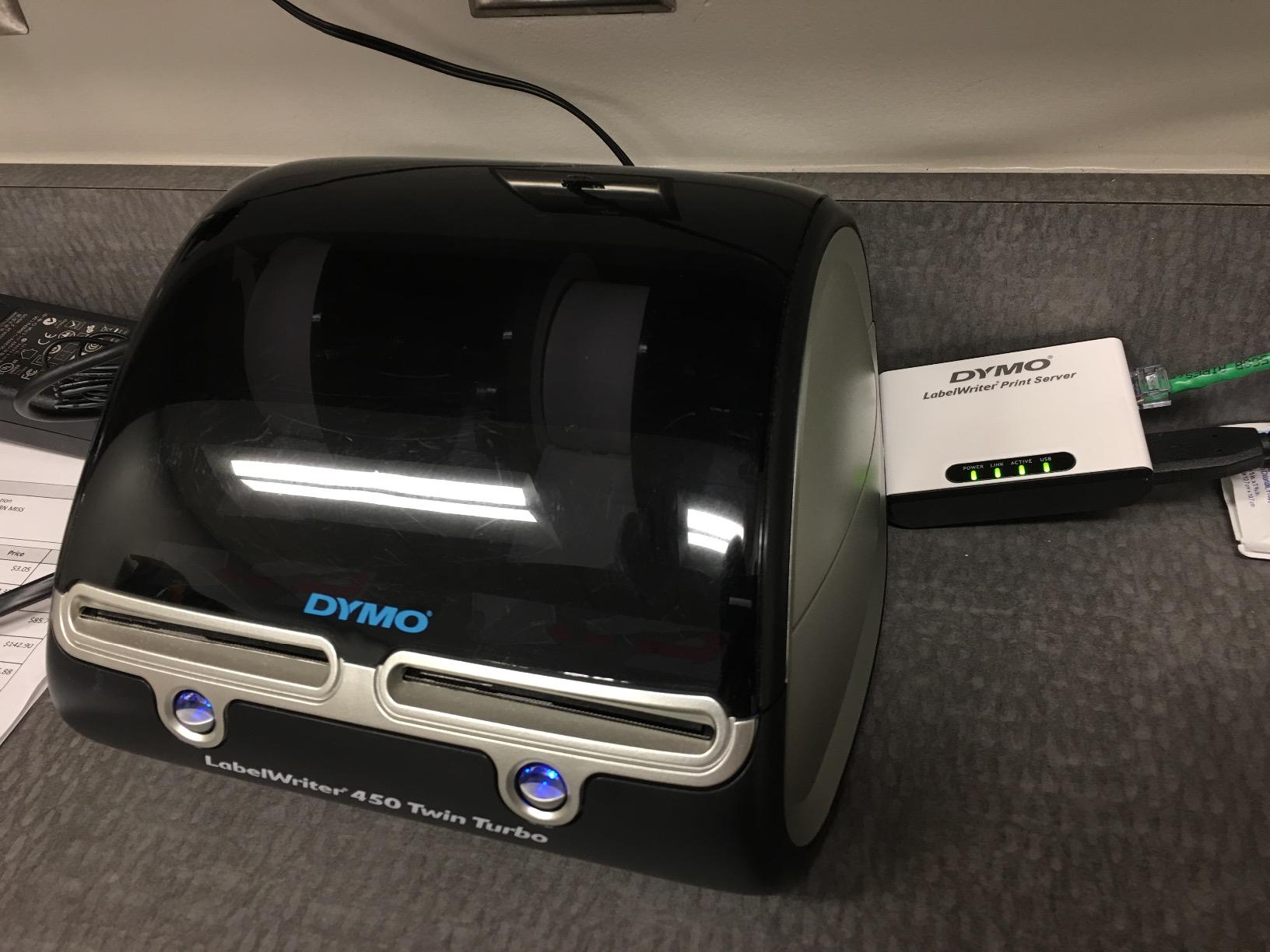 DYMO Label Printer, Label Writer 450 Twin Turbo, Direct Thermal Printer - Fast Printing, Home & Office Organization, Great for Labeling, Filing, Shipping, Mailing, Barcodes, and More customer photo 2