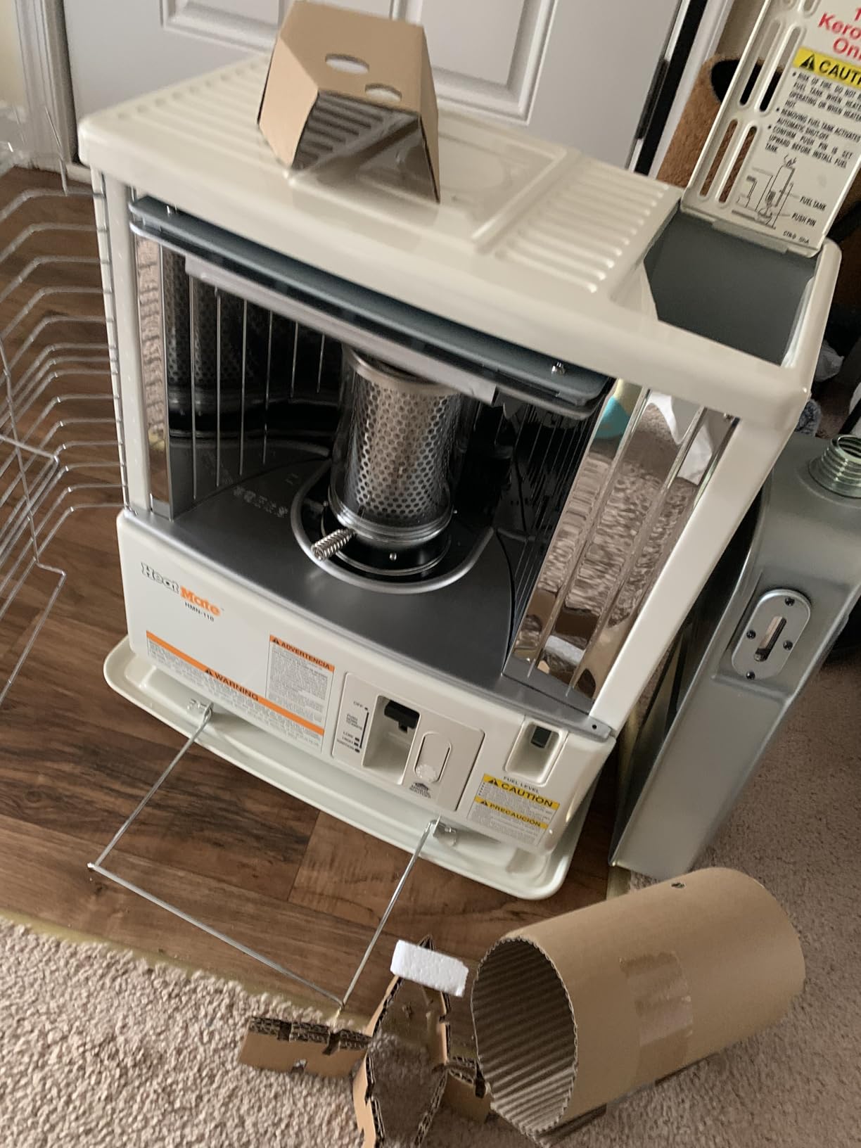Sengoku HeatMate Portable Kerosene Heater, 10,000 BTU, Cordless, White | Heats Up to 400 Sq Ft, 1.2 Gal Tank, Up to 14 Hr Burn Time, Automatic Safety Shut-Off, Tip-Over Switch, Push-Button Start customer photo 1