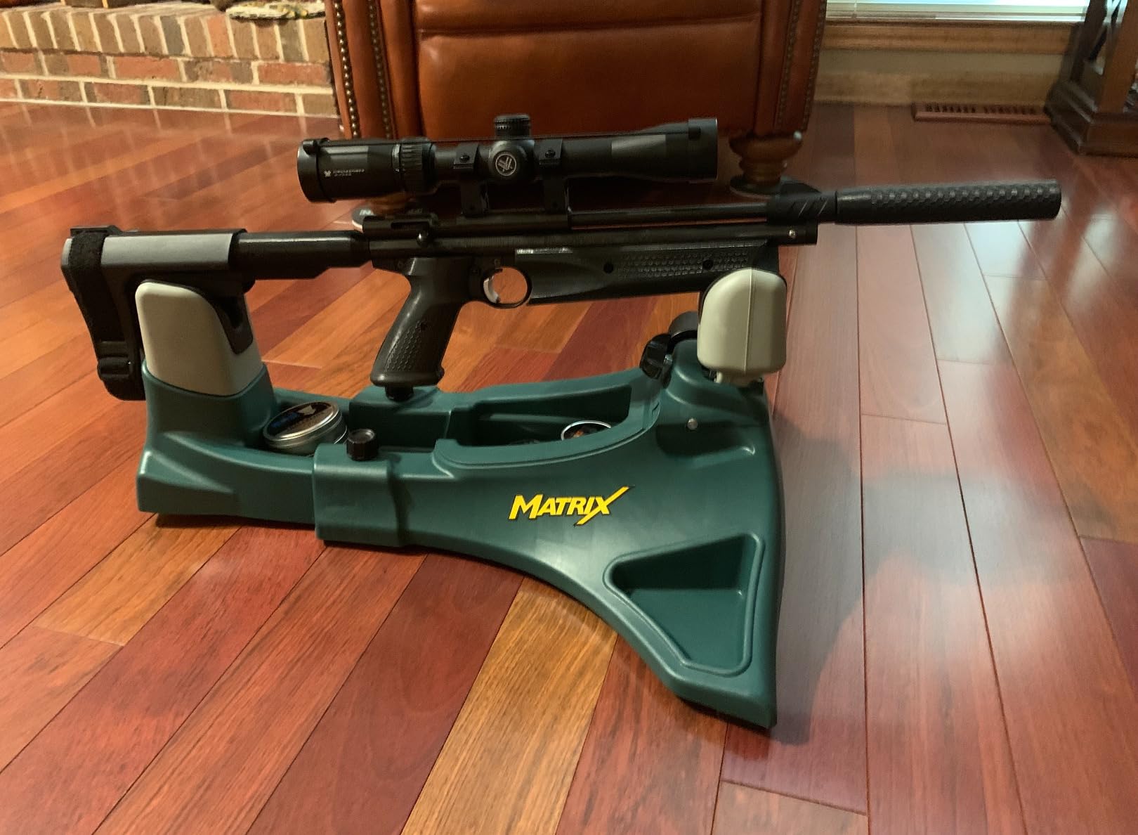 Caldwell Matrix Rest, Modular Frame | Rifle and Pistol Rest, Adjustable Elevation & Length, Portable, Built-In Storage, Polymer customer photo 1