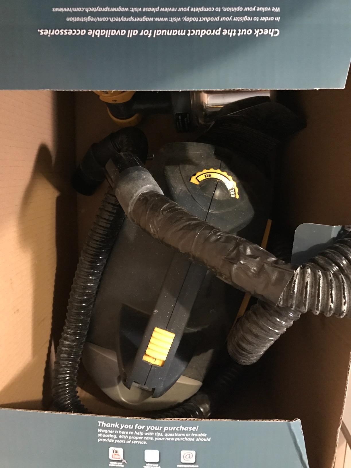 Wagner Spraytech Control Spray Max Electric Corded HVLP Paint Sprayer | Corded HVLP sprayer delivers 510W power for controlled paint application and finishing projects. customer photo 2