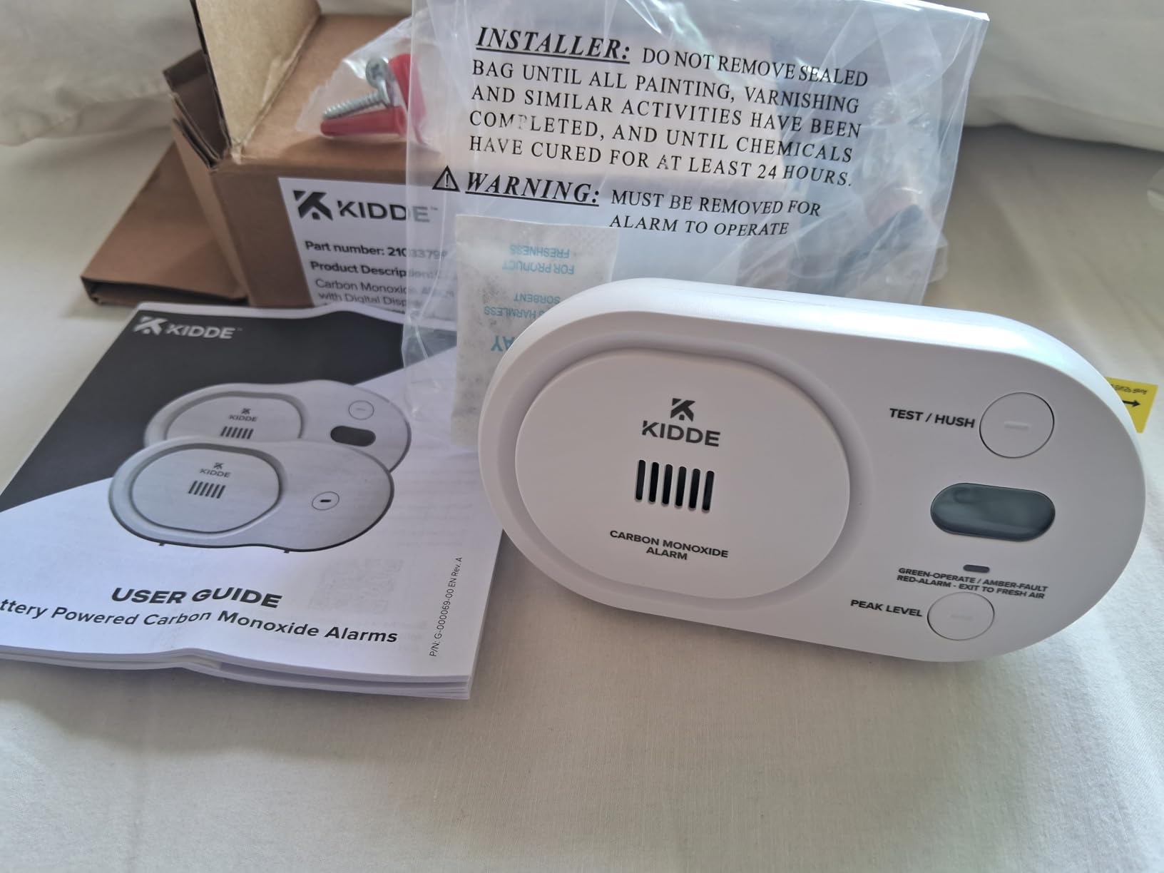 Kidde Carbon Monoxide Detector, AA Battery Powered CO Alarm with LEDs, Test-Reset Button, Low Battery Indicator, Portable customer photo 1