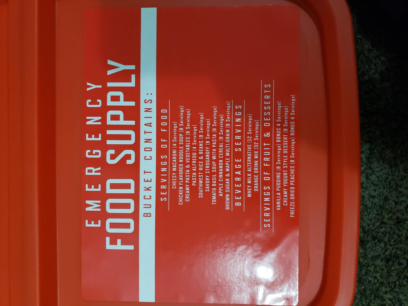 Wise Company Long Term Emergency Food Supply, Breakfast and Entree Variety, Three-120 Serving Buckets (360 Total Servings) customer photo 2