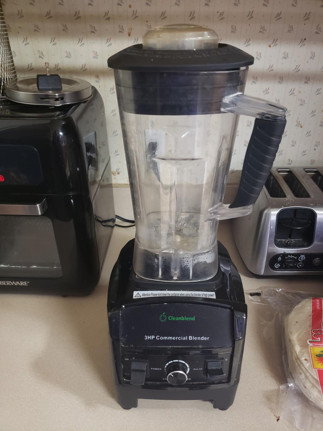 Cleanblend Commercial Blender with 5-Year Full Warranty - 1800W, 3HP, 64oz High-Performance Professional Countertop Blender with Stainless Steel Blades customer photo 2