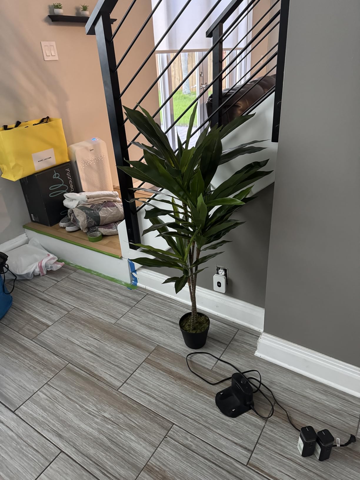 Nearly Natural 48 in Artificial Dracaena Real Touch Plant with Pot | Multi-Tonal Trunks, Large Indoor Silk Plant, Maintenance-Free, Living Room and Home Office Decor customer photo 2