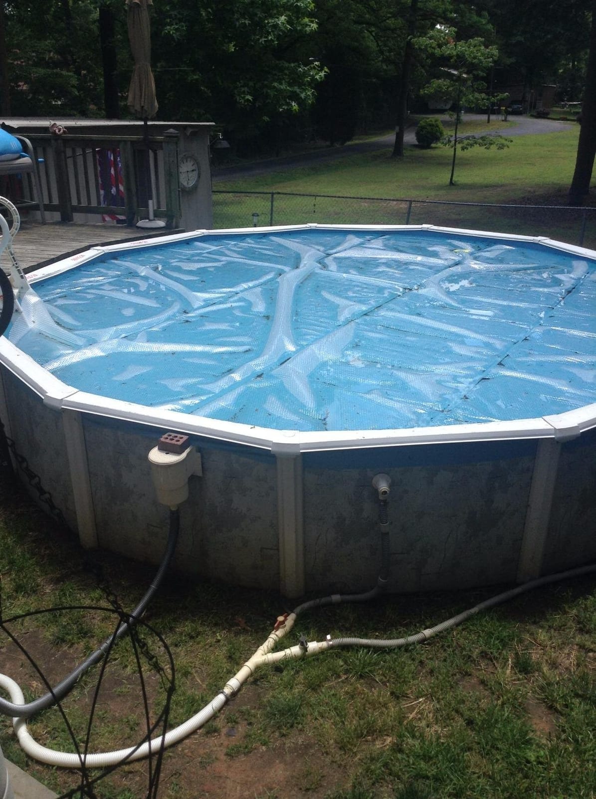 Sun2Solar Blue 24 ft Round Pool Solar Cover | 12 Mil | Heat Retaining | Thermal Blanket for Inground & Above Ground Swimming Pools | Sun's Energy Heats Pool | Bubble Heating Blankets | 1200 Series customer photo 1