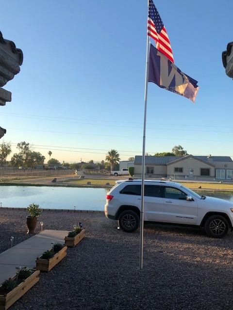 Ezpole Liberty Telescoping Inground Flag Pole Kit For Outdoors-Winds To 130 Mph. Dual Flag Pole Holder For Outside House-Made In USA-Includes Pole Flag Ground Sleeve Hardware (17 Ft.) customer photo 2