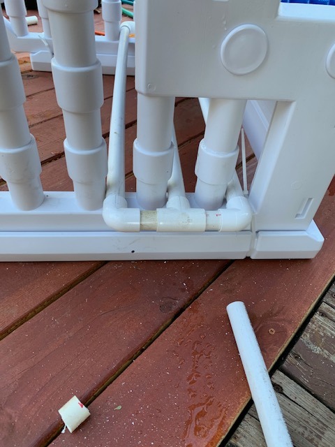 Aqua Select Everest in Pool Steps | White with Blue Steps | for Above Ground Swimming Pools | Mount to Decks 48 to 54 Inches | Safety Stairs Capacity Up to 350 Pounds customer photo 1