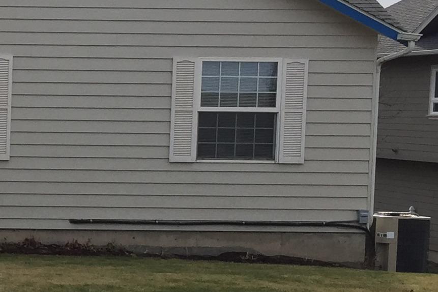 Ductless HVAC Mini Split Line Set Cover - for AC Line Cover (White 3x7.5ft) customer photo 1