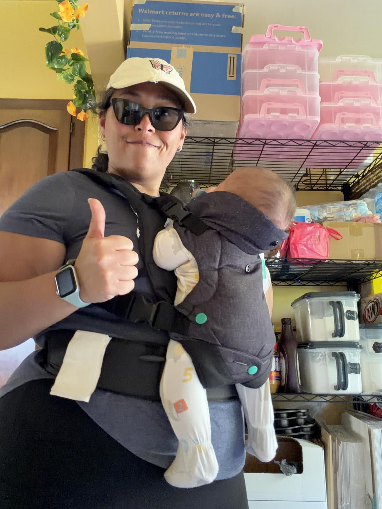Infantino Flip 4-in-1 Baby Carrier Convertible Ergonomic, Gray | Adjustable Fit, Enhanced Lumbar Support, Ergonomic Hands-Free Parenting, Registry Gift, for Newborns and Toddlers customer photo 1