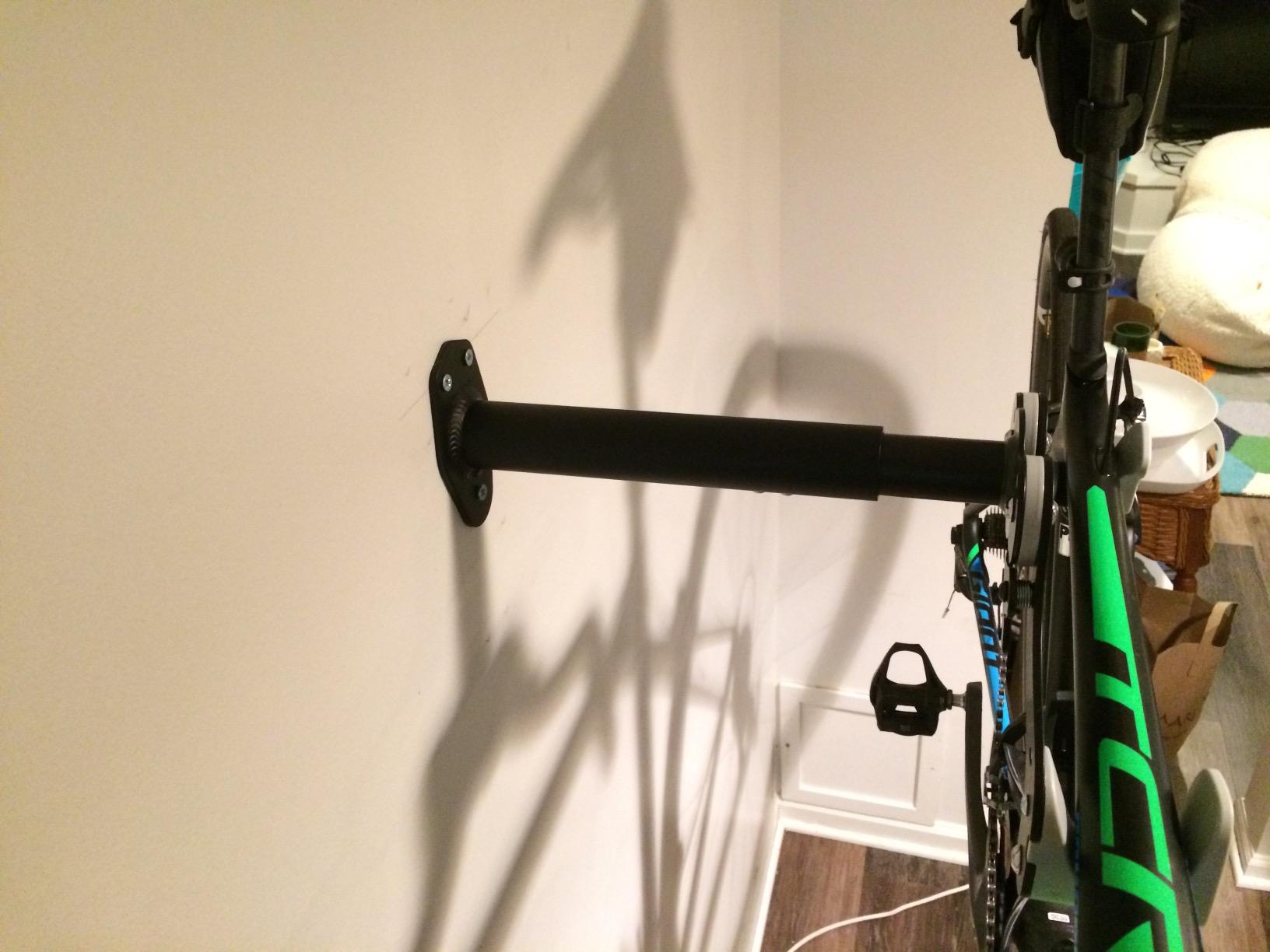 Ibera Bike Wall Mount - Adjustable Frame Holder & Soft Rubber Cradles - Garage Bike Rack for Road, MTB, Kids, Hybrid Bikes - Easy Installation & Space-Saving Design customer photo 1