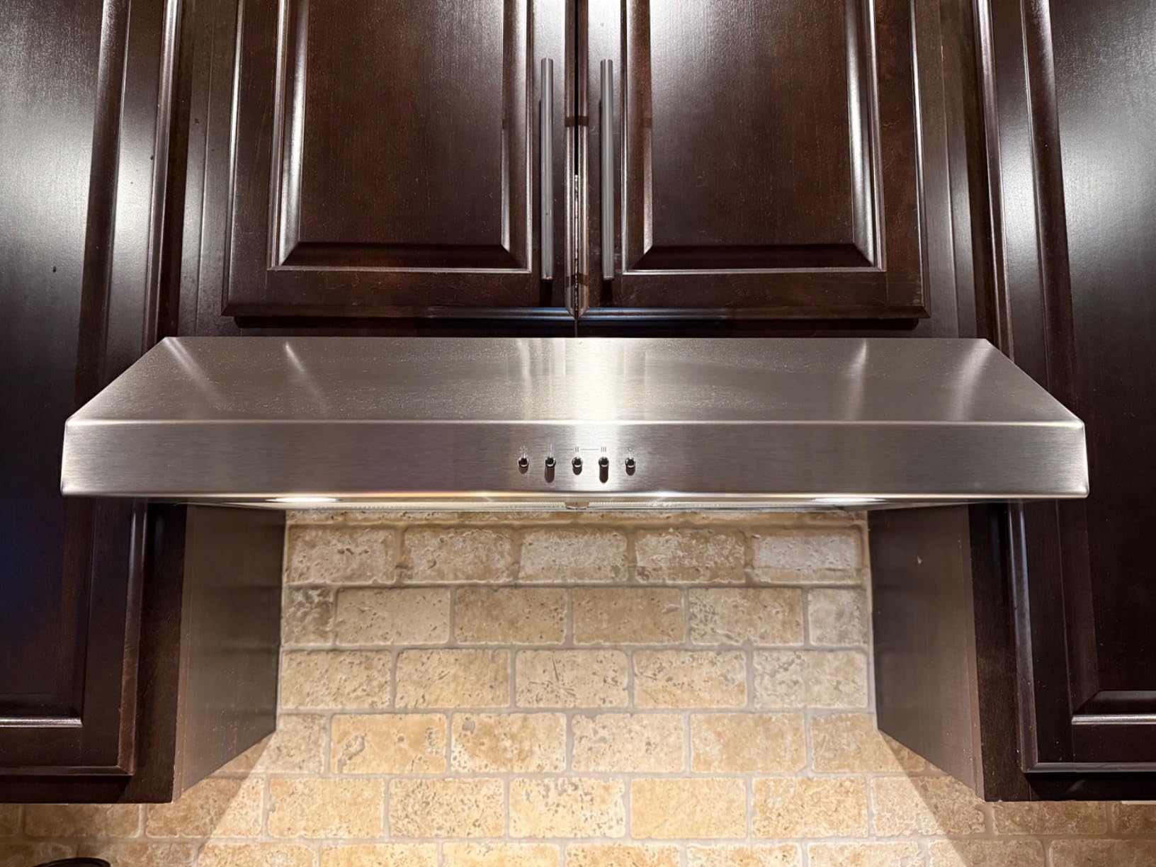 Broan-NuTone BCSQ130SS Three-Speed Glacier Under-Cabinet Range Hood with LED Lights ADA Capable, 1.5 Sones, 375 Max Blower CFM, 30-Inch, Stainless Steel customer photo 2