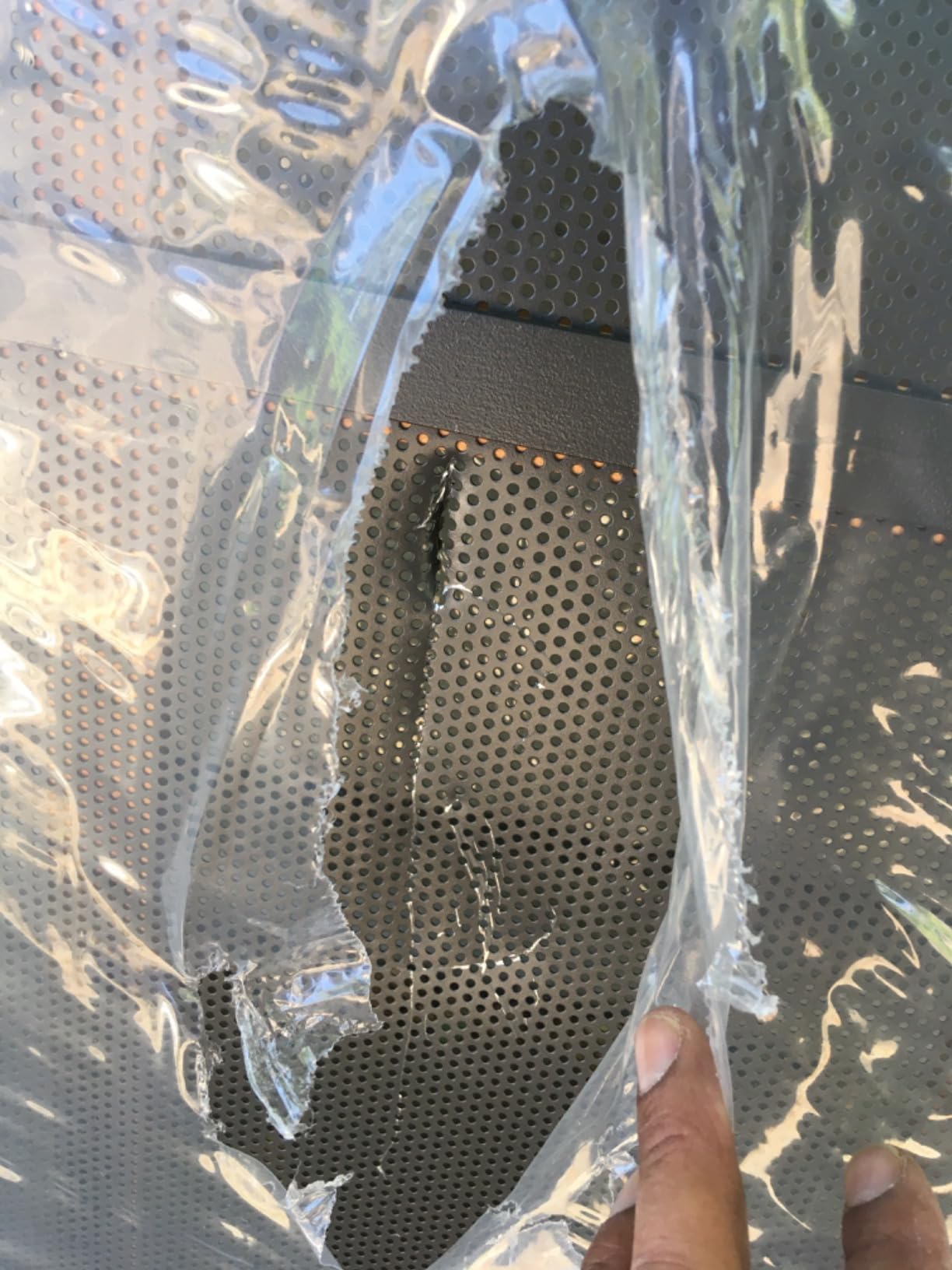 Prime-Line 3809BZ3068-I-WF Woodguard Steel Security Door, Bronze | Traditional Screen Door Style, Steel and Wood Construction, Non-Handed customer photo 1