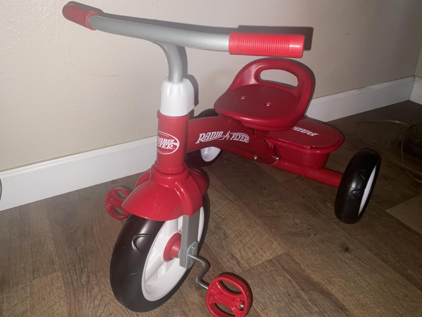 Radio Flyer Red Rider Trike, for Ages 2.5-5, Toddler Tricycle | Quiet Ride Wheels, Comfort Grip Handlebars, Easy Carry Seat Handle, Covered Storage Bin, (Amazon Exclusive) customer photo 1