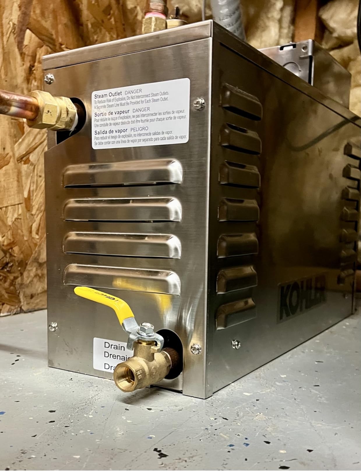 Kohler K-5529-NA Invigoration Steam Generator 9kW customer photo 2