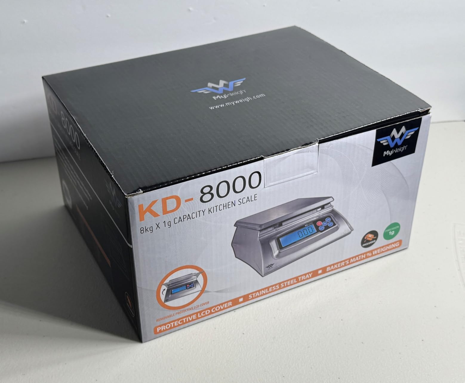 My Weigh KD-8000 Digital Food Scale (Silver) | Stainless-steel construction customer photo 2