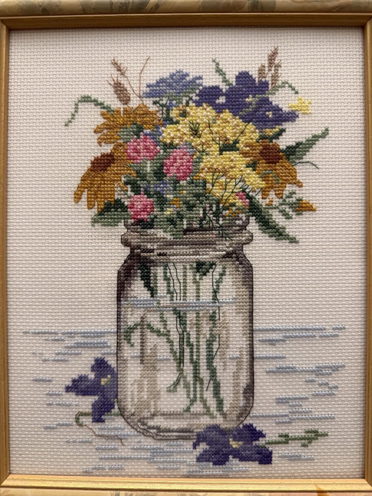 Janlynn 017-0112 Wildflower Jar Counted Cross Stitch Kit customer photo 1