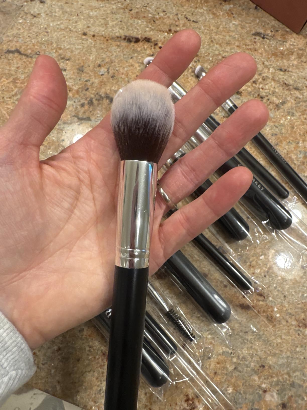 BEAKEY Makeup Brushes set with 2 Blending Sponges,10 Brush Face and Eye Set customer photo 1