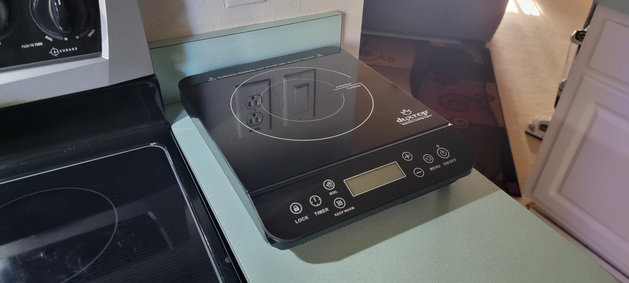 Duxtop Portable Induction Cooktop, Countertop Burner 1800W Silver 9600LS | Induction Hot Plate with LCD Sensor Touch BT-200DZ customer photo 1