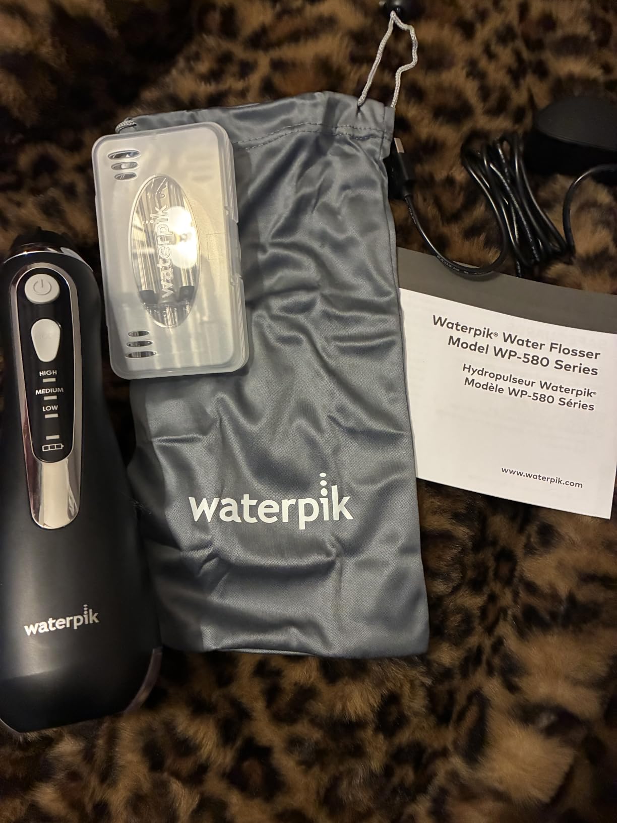 Waterpik Cordless Advanced 2.0 Water Flosser For Teeth, Gums, Braces, Dental Care With Travel Bag and 4 Tips, ADA Accepted, Rechargeable, Portable, and Waterproof, White WP-580, Packaging May Vary customer photo 2