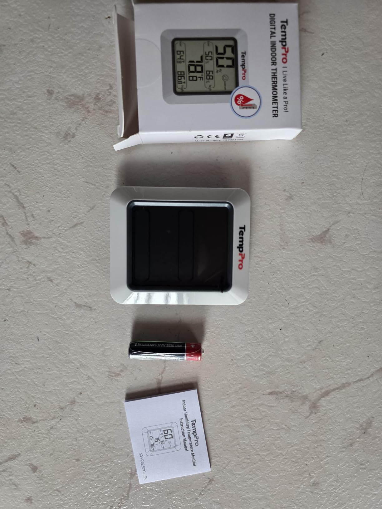 TempPro TP50 Digital Hygrometer Indoor Thermometer Room Thermometer | Humidity Meter Humidity Gauge with Temperature Humidity Monitor for House Office Celler Greenhouse RV (Previously ThermoPro) customer photo 2