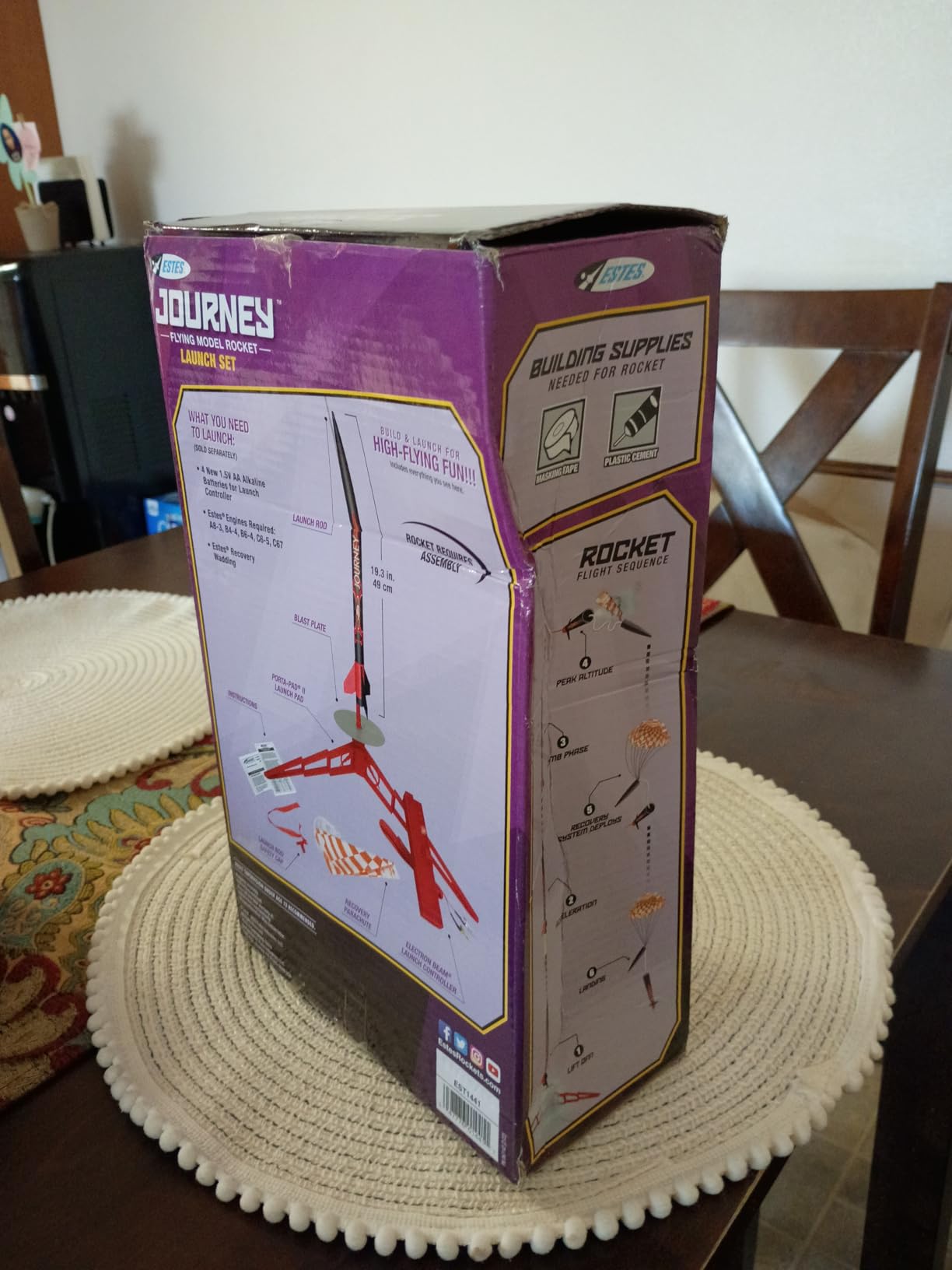 Estes 1441 Journey Rocket-Building Kit, Beginner Flying-Rocket Model Kit for Ages 10+, Includes Launch Pad and Controller customer photo 2