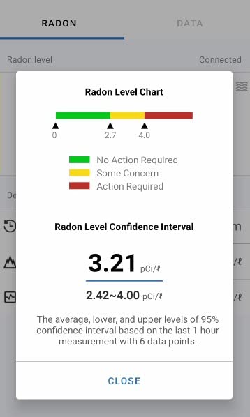 Ecosense Continuous Home Radon Detector, OLED Display, Bluetooth, RD200 | 95% Accuracy in 10 Hours, Results Updated Every 10 Minutes, Short & Long-Term Trend Charts in App, Easy Setup, Audio Alerts customer photo 1