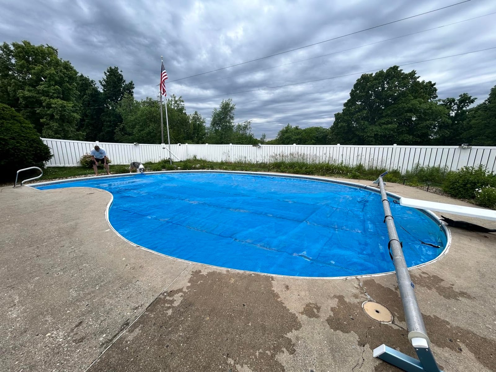 Automatic Motorized Solar Blanket Cover Reel/Roller for Pools up to up to 21x45ft customer photo 1