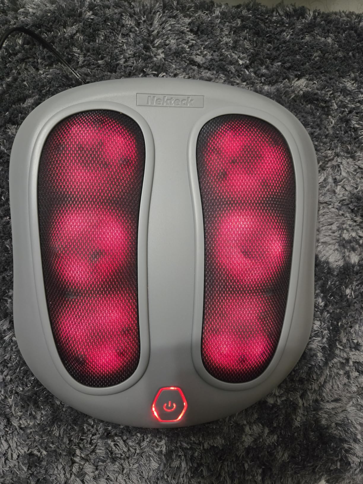 Nekteck Foot Massager with Heat, Shiatsu Heated Electric Kneading Foot Massager Machine for Neuropathy, Plantar Fasciitis, Feet Massage for Pain Relief, Circulation, Ideal Gifts for Man Woman Her Him customer photo 2