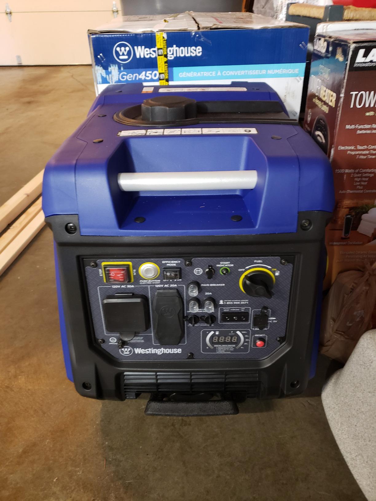 Westinghouse 5000 Peak Watt Super Quiet Portable Inverter Generator, Remote Electric Start with Auto Choke, Wheel & Handle Kit, RV Ready, Gas Powered, Parallel Capable customer photo 2