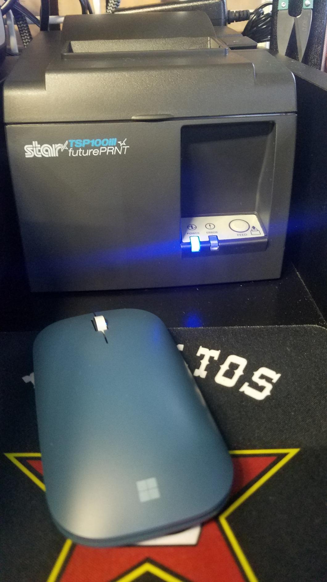 Star Micronics TSP143IIIU USB Thermal Receipt Printer with Device and Mfi USB Ports, Auto-cutter, and Internal Power Supply - Gray customer photo 2